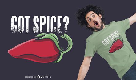 Diseño de camiseta Got Spice