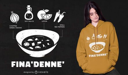 Diseño de camiseta Fina&#39;denne &#39;