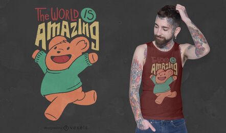 Amazing teddy bear t-shirt design Amazing teddy bear t-shirt design