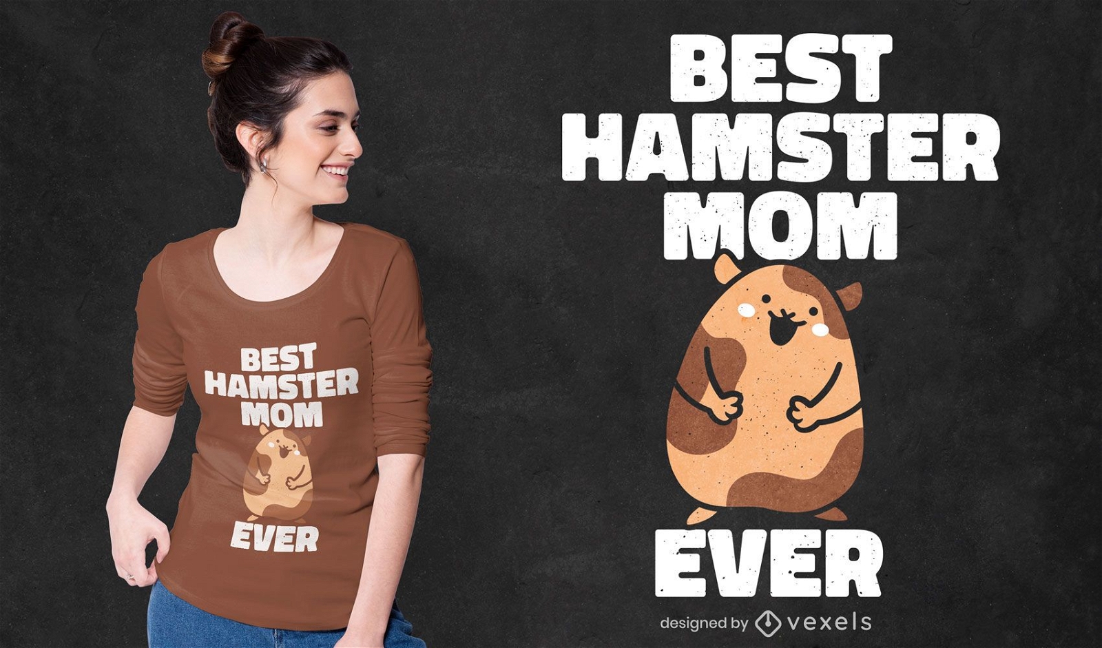 Bestes Hamster-Mutter-T-Shirt-Design