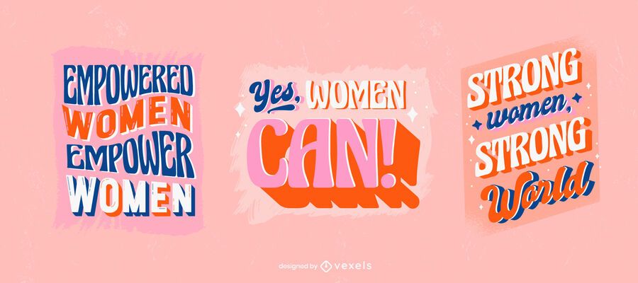 Women's Day badge set Women's Day badge set
