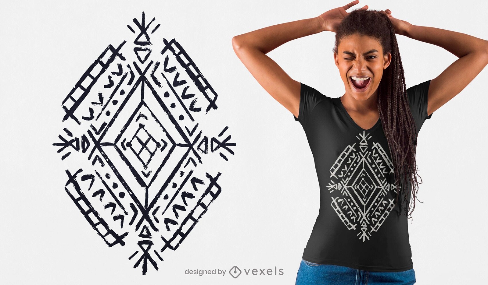 Berber motif t-shirt design