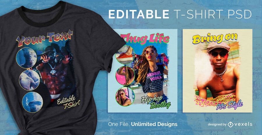 Bootleg scalable t-shirt psd Bootleg scalable t-shirt psd