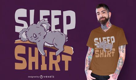 Diseño de camiseta para dormir