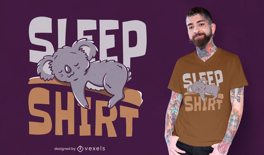 Diseño de camiseta para dormir Diseño de camiseta para dormir