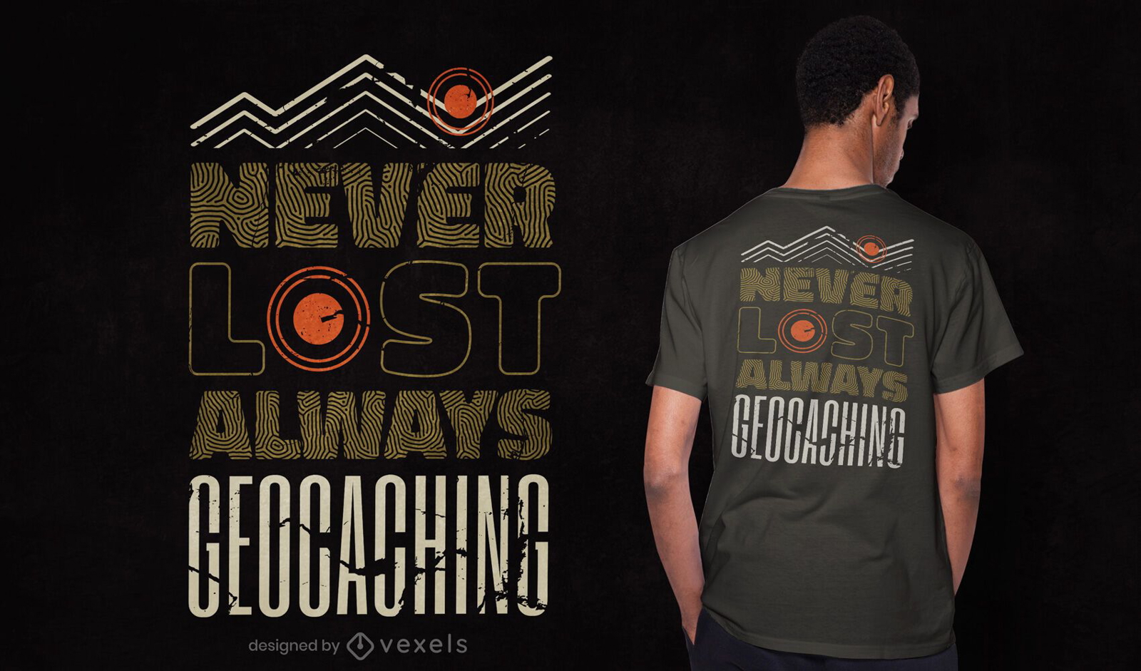 Always geocaching t-shirt design