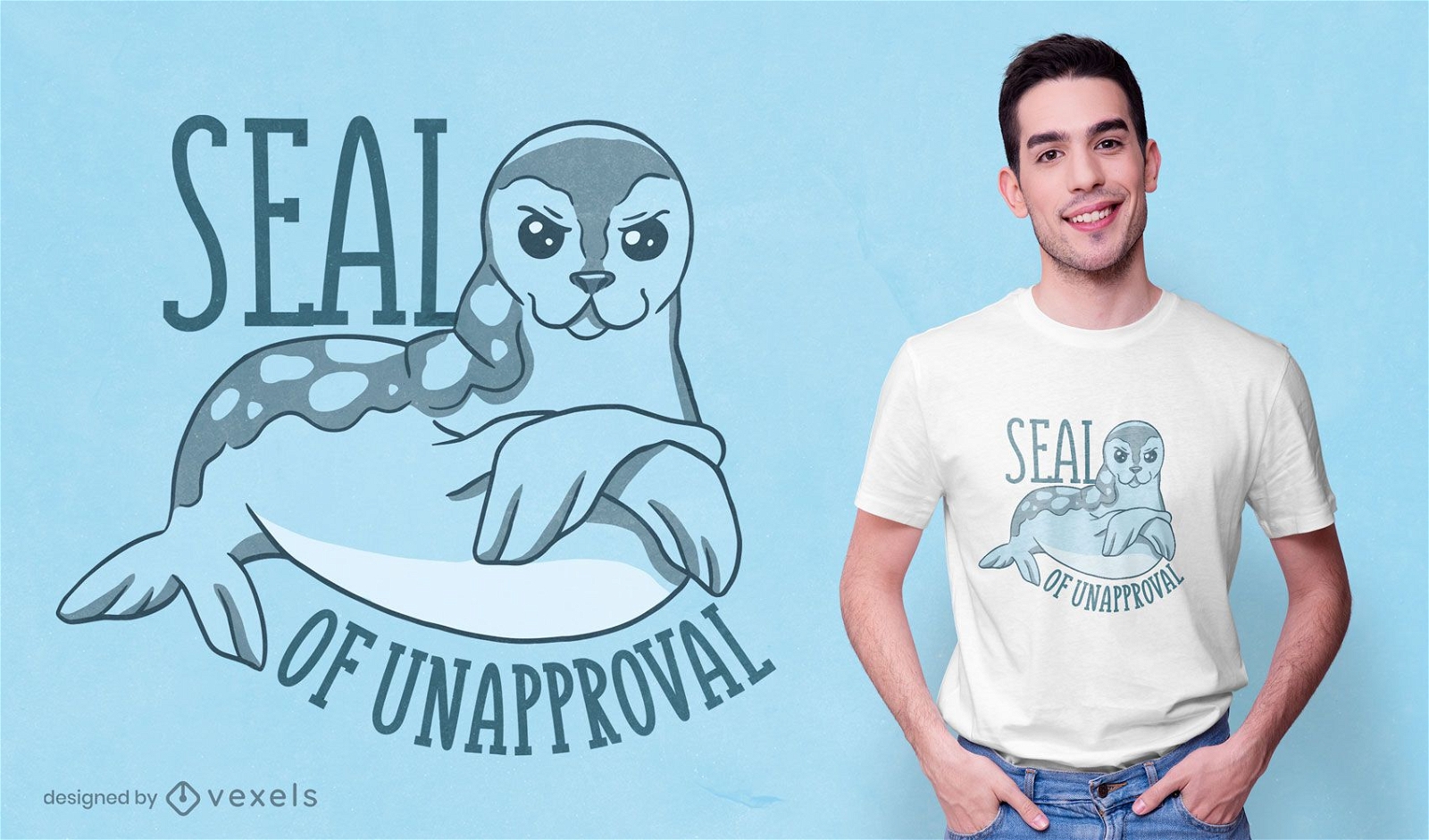 Seal of unapproval t-shirt design