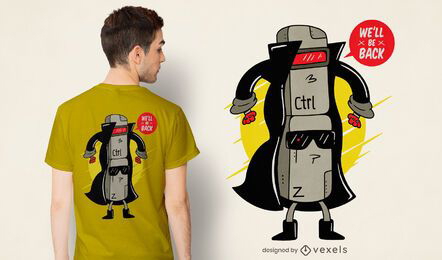 Strg z Cyborg T-Shirt Design