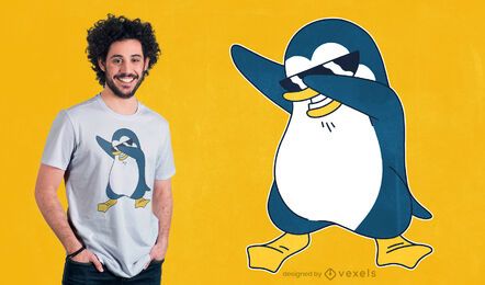 Dabbing penguin t-shirt design Dabbing penguin t-shirt design