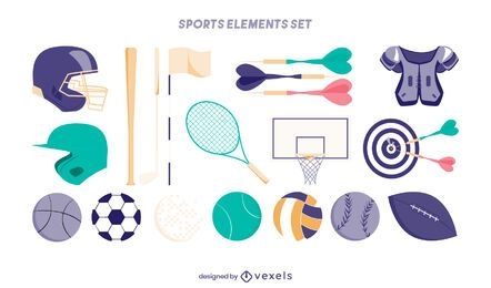 Sports elements set