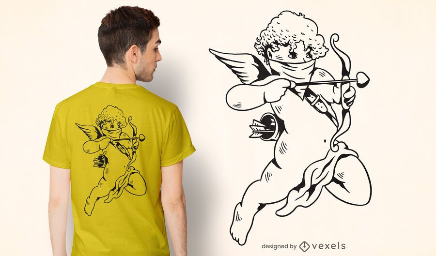 Bandana cupid t-shirt design Bandana cupid t-shirt design