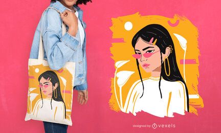 Cool woman tote bag design Cool woman tote bag design