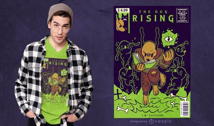 Comic-Cover-Hunde-T-Shirt-Design