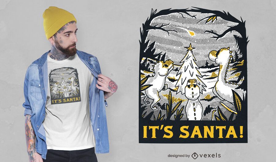Christmas dinosaurs t-shirt design Christmas dinosaurs t-shirt design
