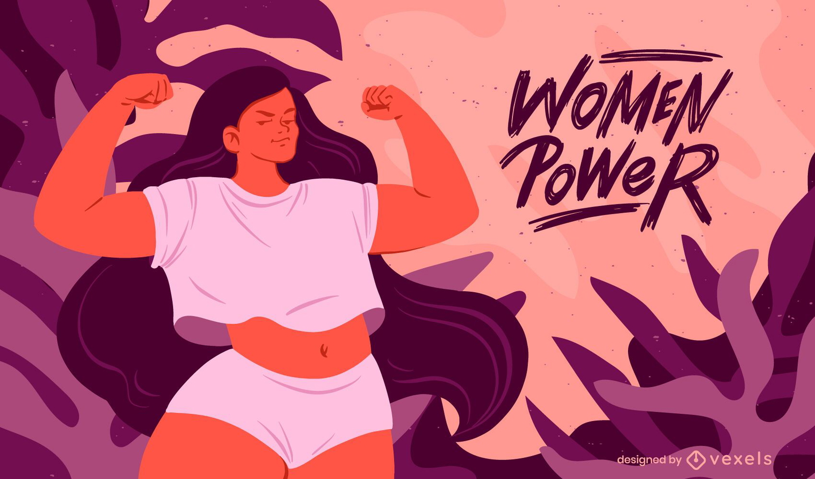 Girl Power Vector Art & Graphics