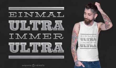 Immer Ultra t-shirt design