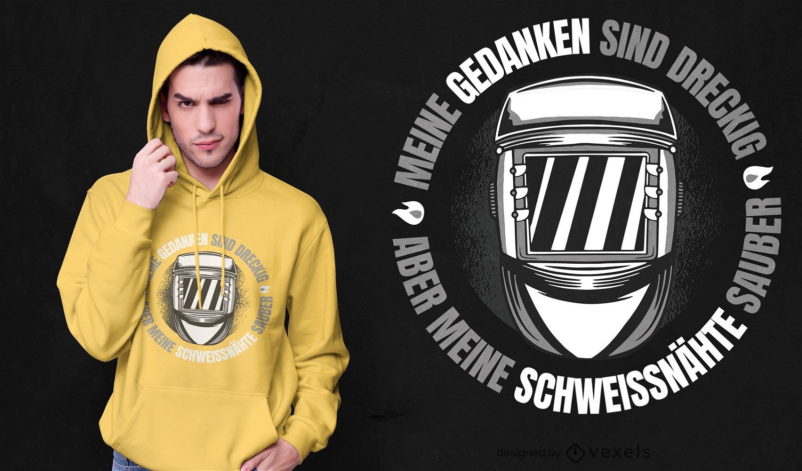 Sauberes Schwei?-T-Shirt-Design