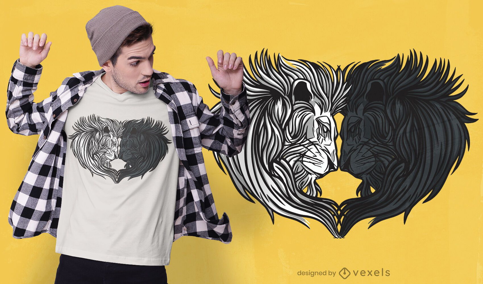 Löwenherz-T-Shirt-Design