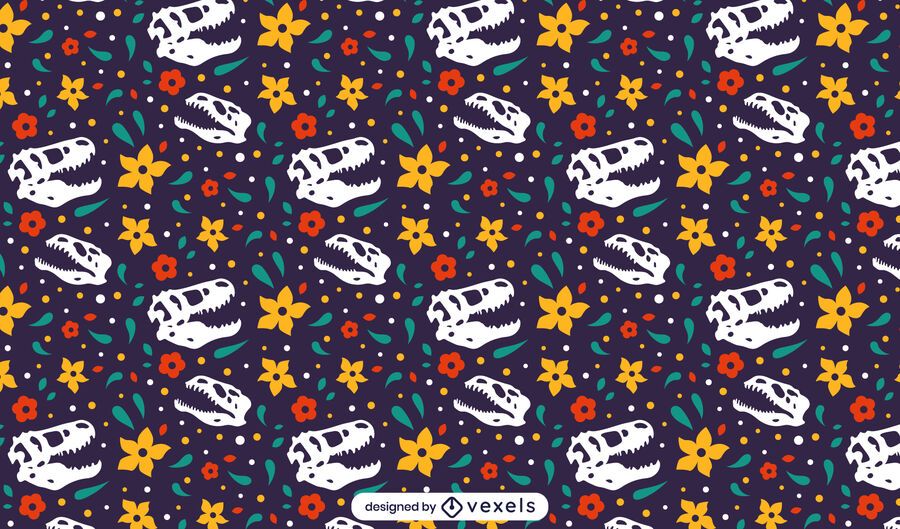 Dinosaur skull pattern design Dinosaur skull pattern design
