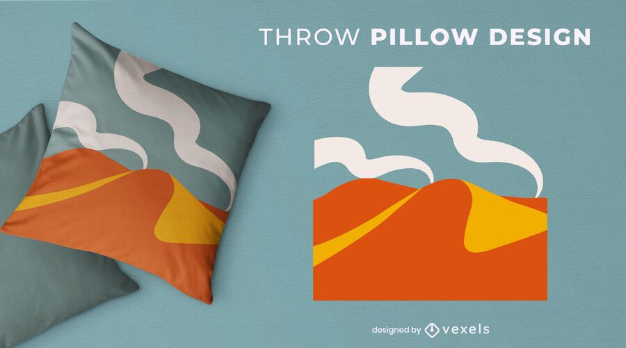 Artistic throw pillow design Artistic throw pillow design