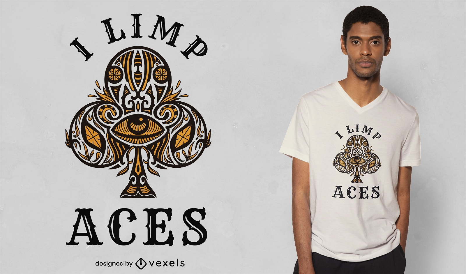 Diseño de camiseta Limp Aces