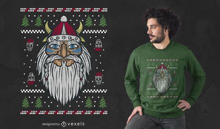 Diseño de camiseta Viking Santa Diseño de camiseta Viking Santa