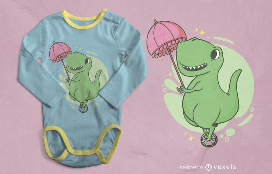 T Rex unicycle t-shirt design T Rex unicycle t-shirt design