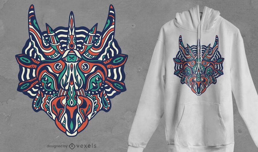 Mandala triceratops t-shirt design Mandala triceratops t-shirt design