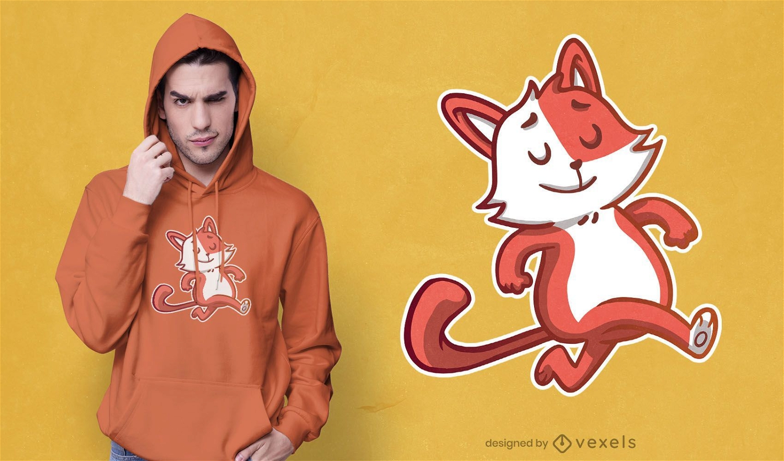 Diseño de camiseta de gato orgulloso
