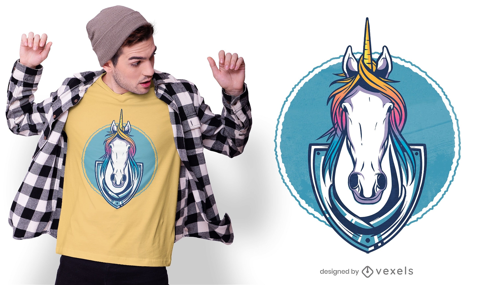 Unicorn trophy t-shirt design