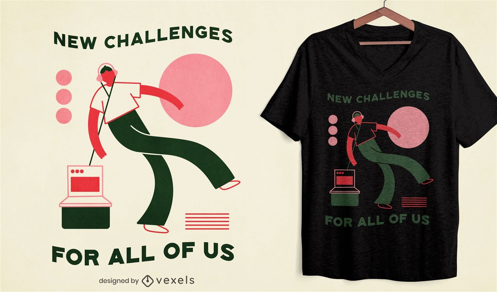 Neue Herausforderungen T-Shirt Design