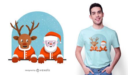 Linda camiseta de Santa