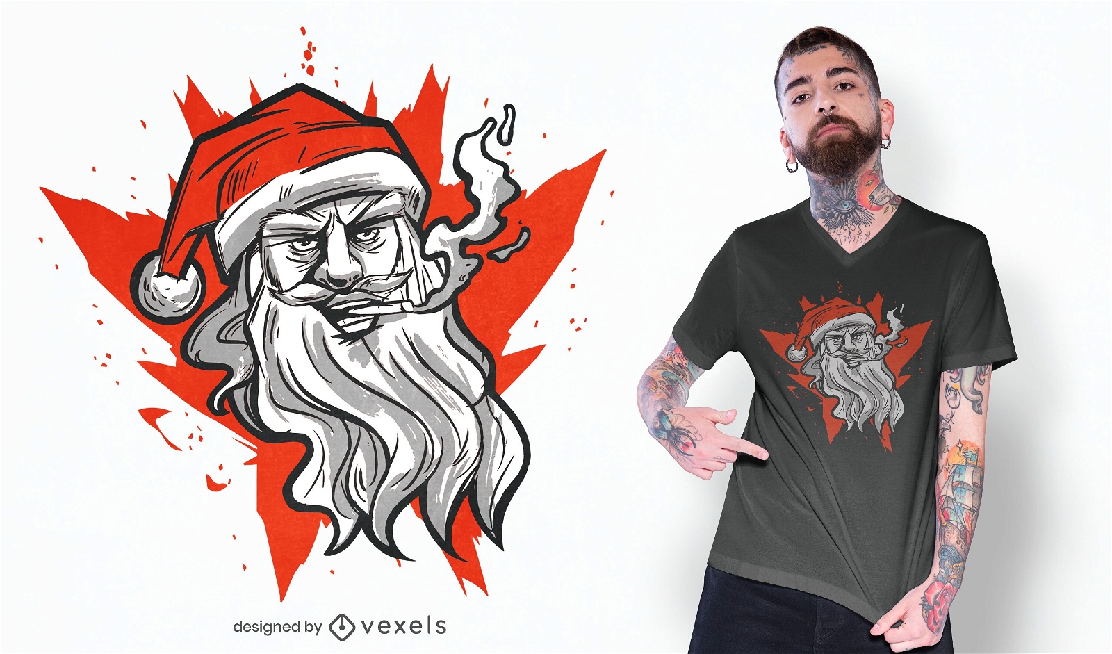 Bad Santa t-shirt design