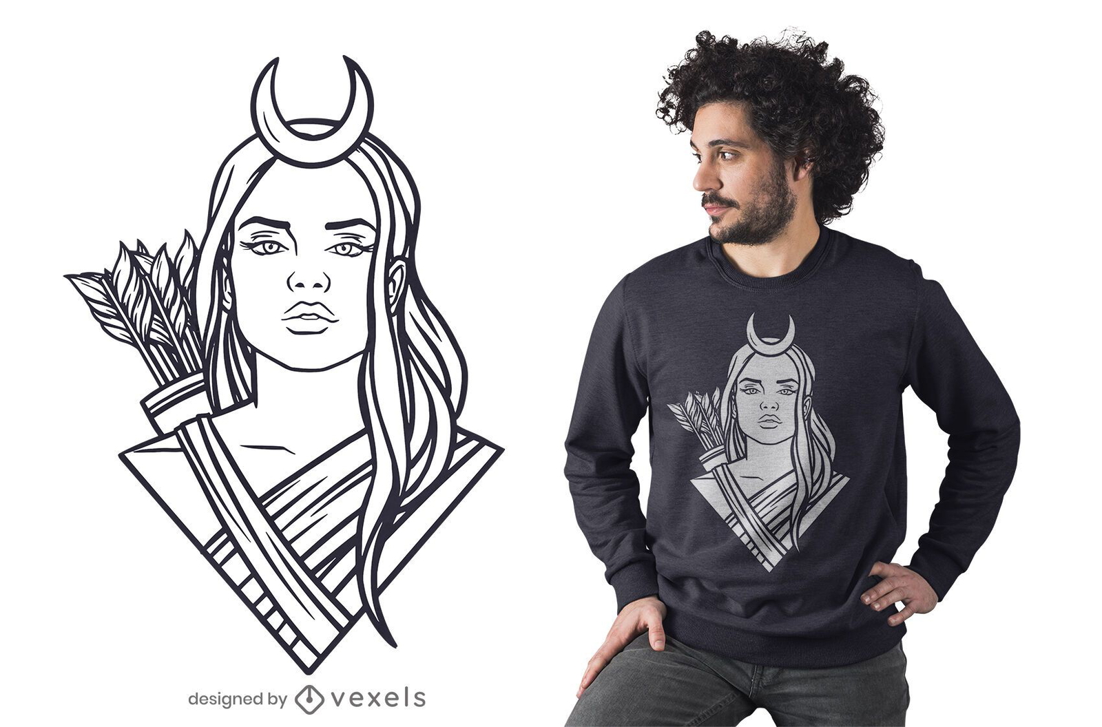 Design de camisetas Artemis