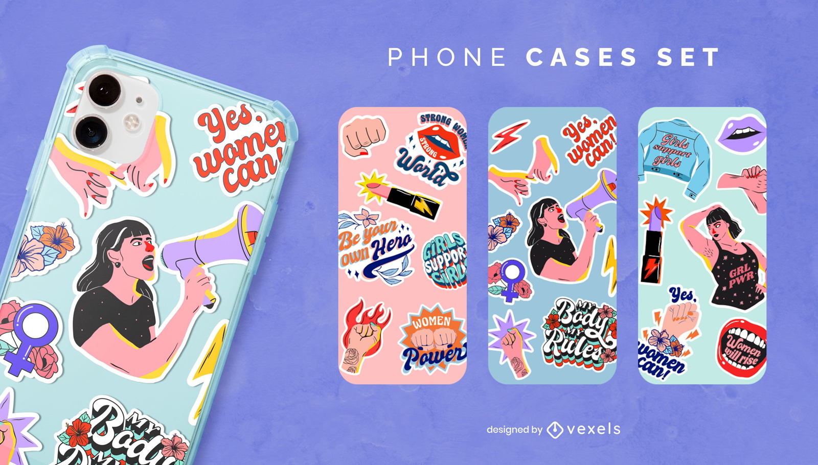 Women's day phone case set