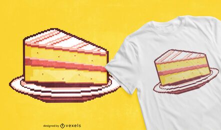 Pixel cake t-shirt design Pixel cake t-shirt design
