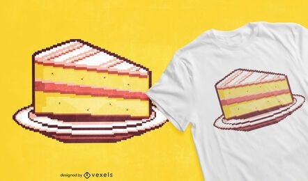 Pixel Kuchen T-Shirt Design