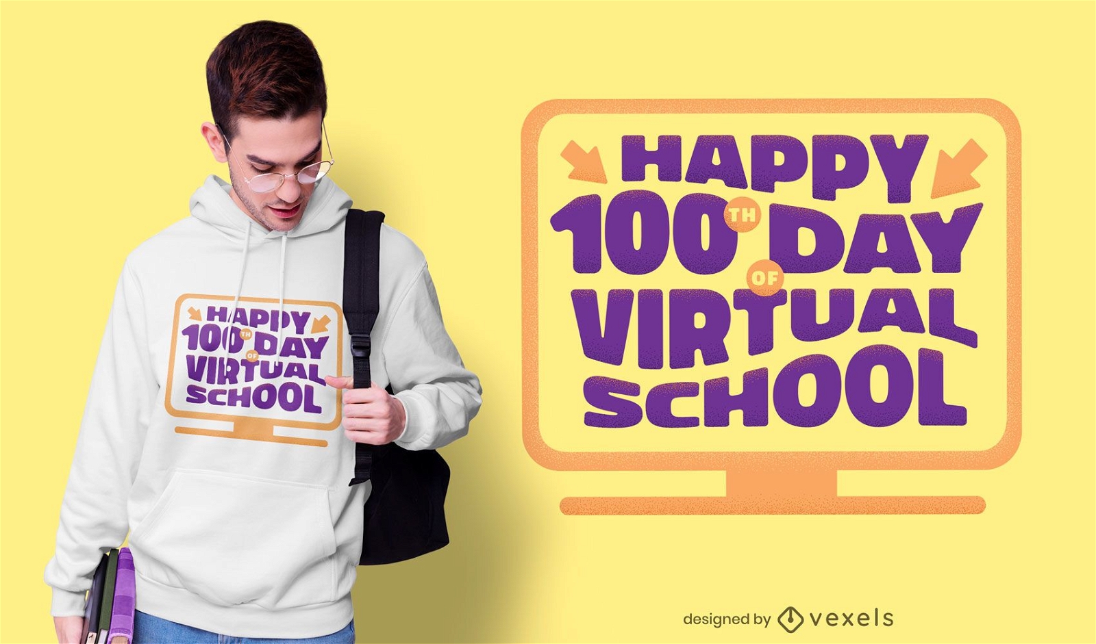 Virtuelle Schule T-Shirt Design