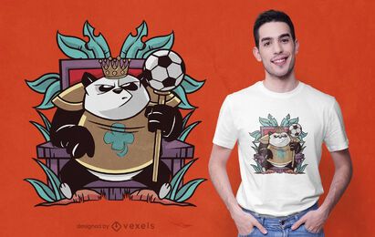 Design de camiseta do panda real Design de camiseta do panda real