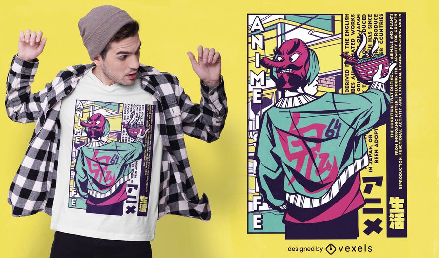 Urban japanese guy t-shirt design Urban japanese guy t-shirt design