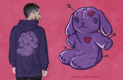Voodoo bunny t-shirt design