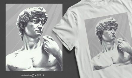 Diseño de camiseta de la estatua de David Diseño de camiseta de la estatua de David