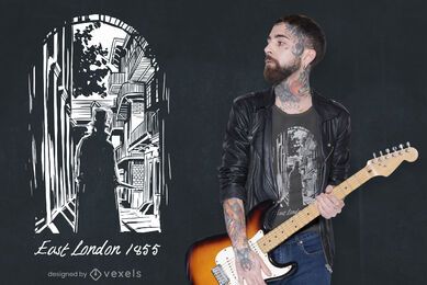 Design de camiseta de Jack o estripador