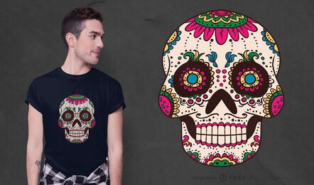 Sugar skull cranium t-shirt design Sugar skull cranium t-shirt design