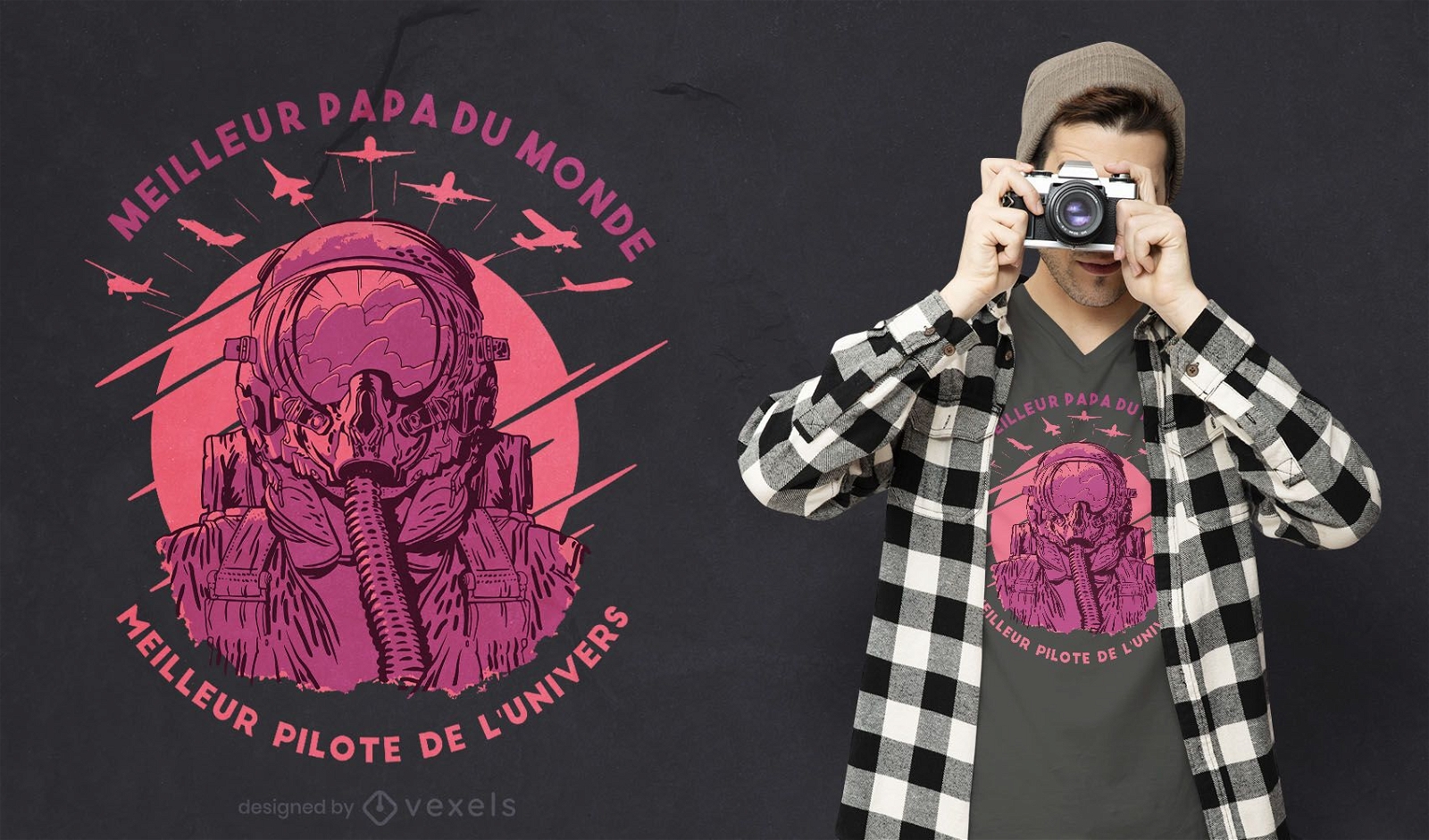 Bester Vater bestes Pilotent-shirt Design