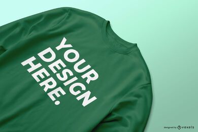 Close-up sweatshirt mockup design