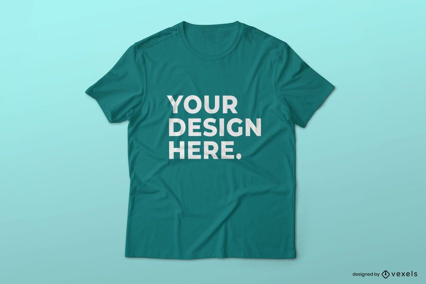 Design simples de maquete de camiseta Design simples de maquete de camiseta