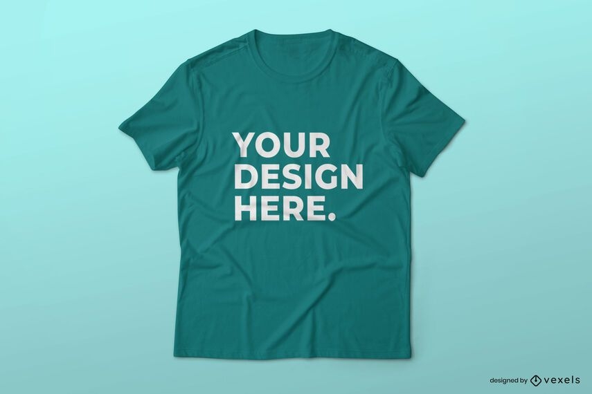 Download Simple T-shirt Mockup Design - Vector Download