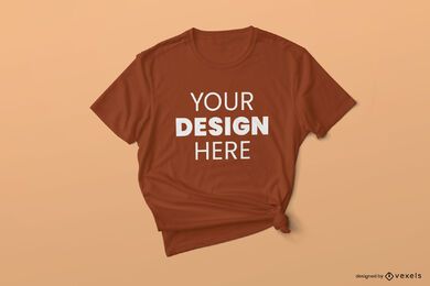 T-shirt Tied Mockup Design Vector Download