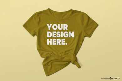 T-shirt with knot mock up design